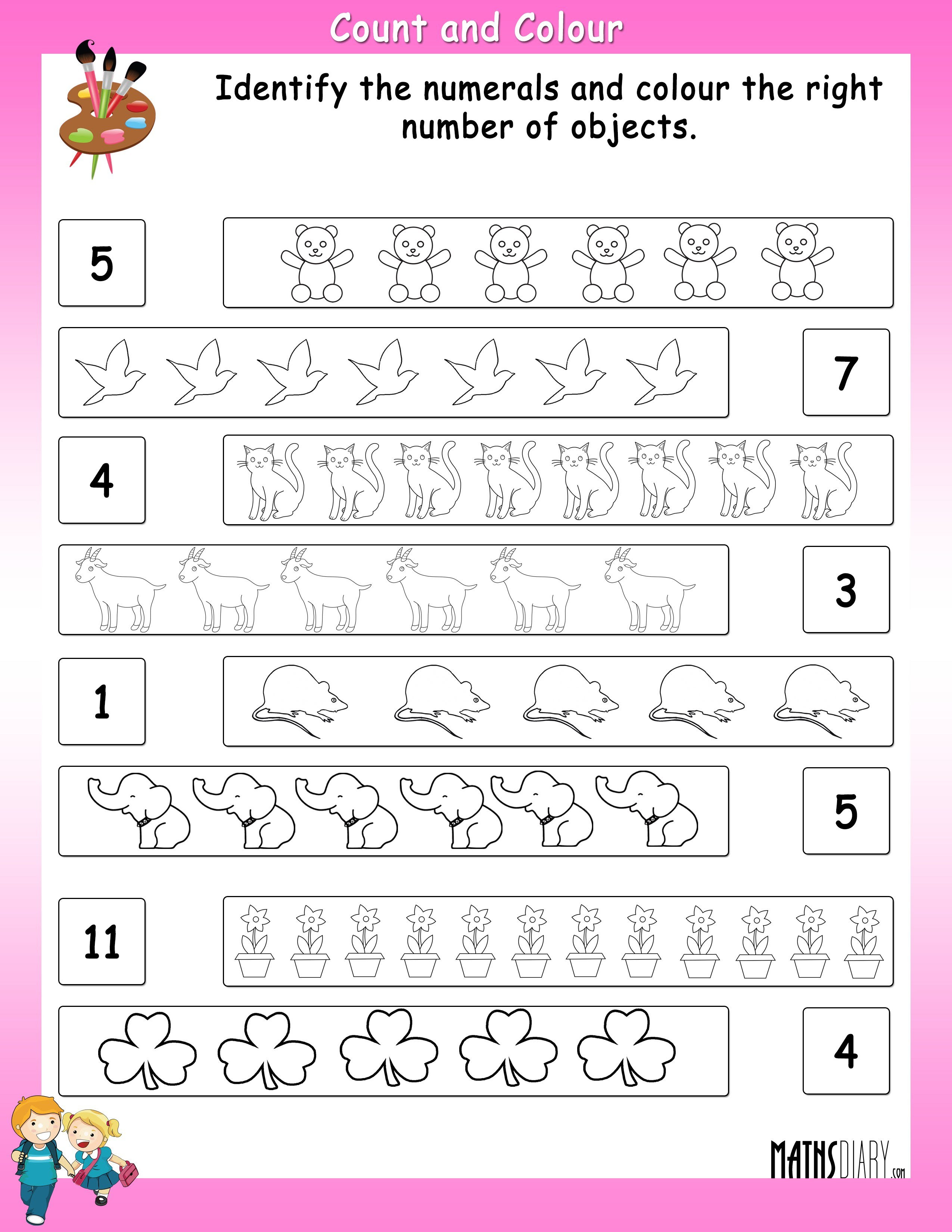 great colouring worksheet for ukg math worksheets for