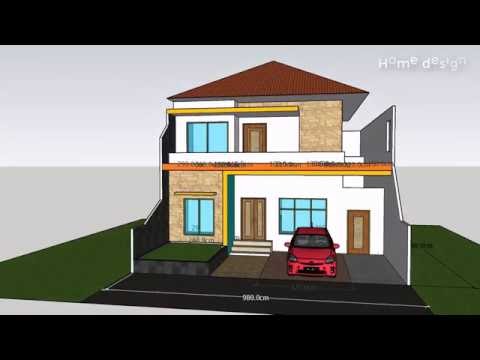 Inilah DESAIN rumah dengan luas 9 x 15 m memiliki 4 kamar ...