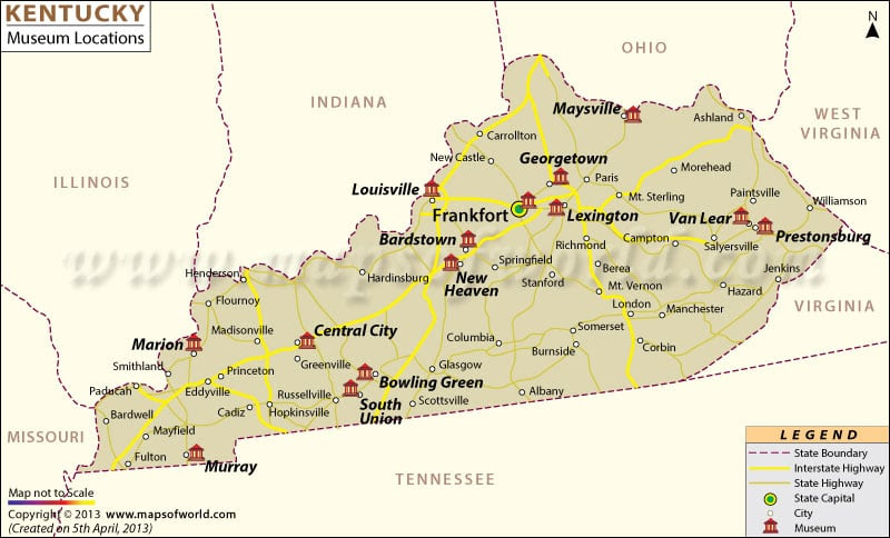 detailed kentucky time zone map Lexington Kentucky Timezone detailed kentucky time zone map