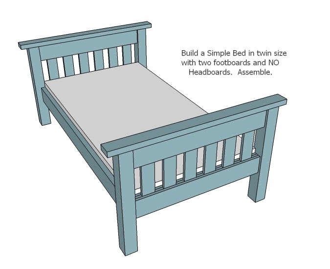 Twin bed woodworking plans in sketchup ~ Ideas Plan Design 