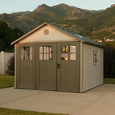 Lifetime® 11' x 11' Resin Shed Reviews Lifetime Outdoor