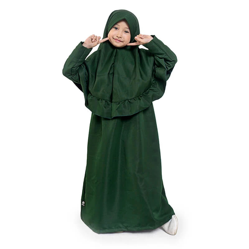 Baju Muslim Hijau Botol