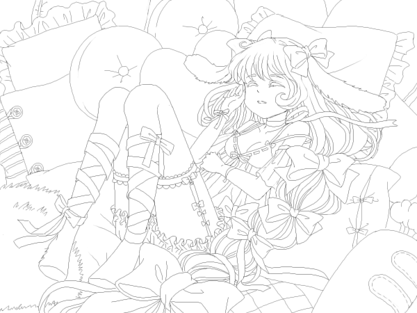 Freemuryobdfkjr 最新 線画 可愛い女の子 可愛い女の子イラスト 線画