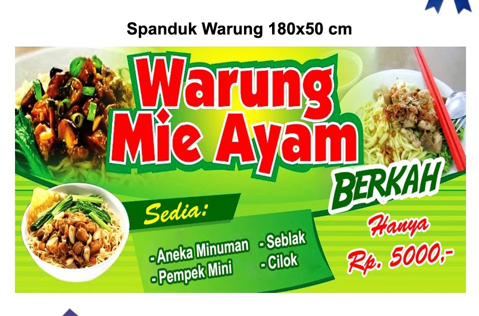 Spanduk Warung  Bakso  desain  banner kekinian 