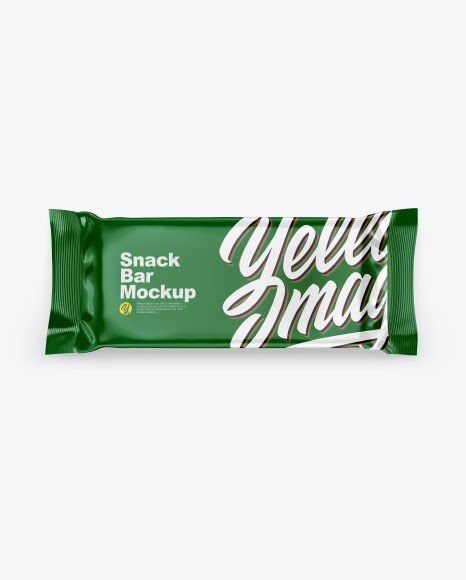 Download Snack Bar With Nuts Mockup - Glossy Snack Bar Mockup In ...