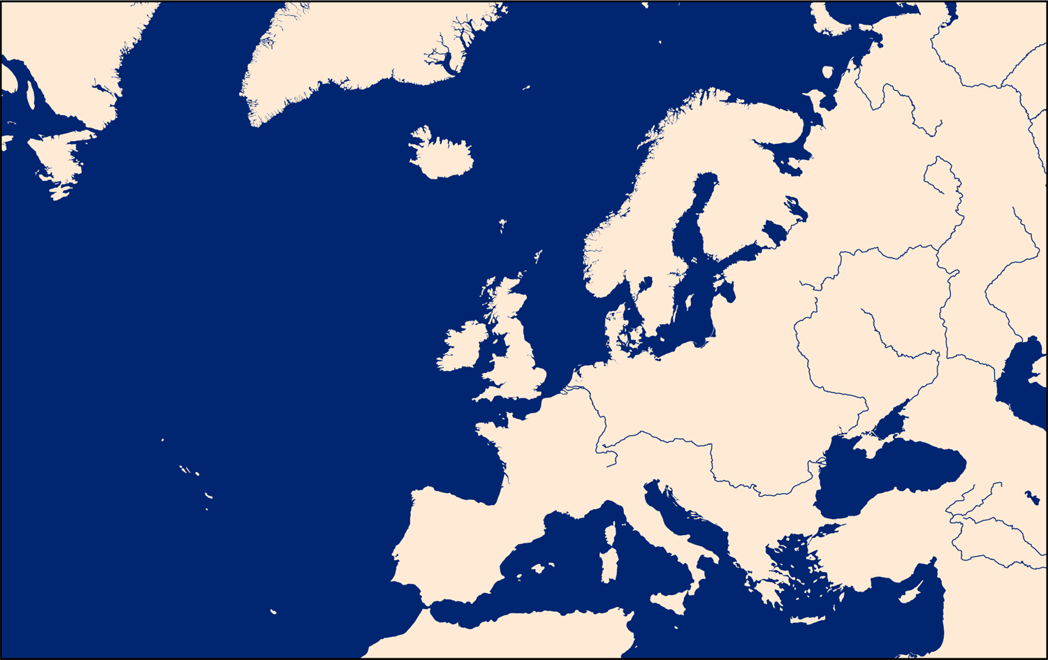 Maps: Map Of Europe Oceans