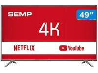 Smart TV 4K LED 49” Semp SK6200 Wi-Fi HDR