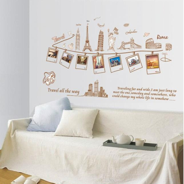 Stiker Dinding Kamar Menara Eiffel - Stiker Dinding Murah