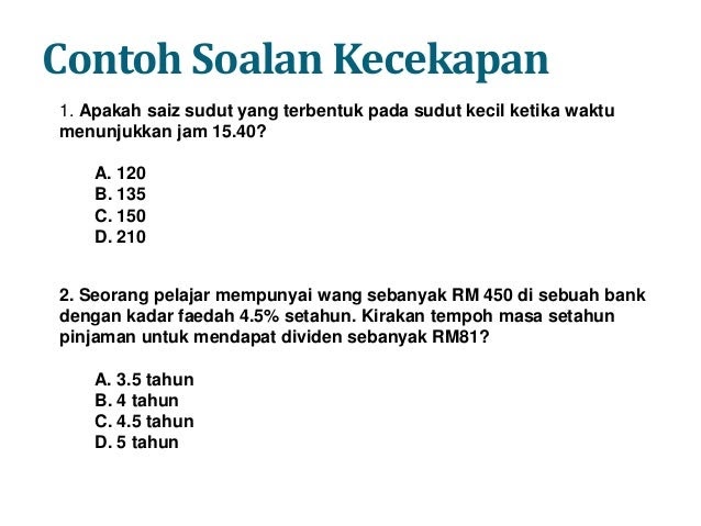 Contoh Soalan Psikometrik Tahun 6 2017 - Soalan h