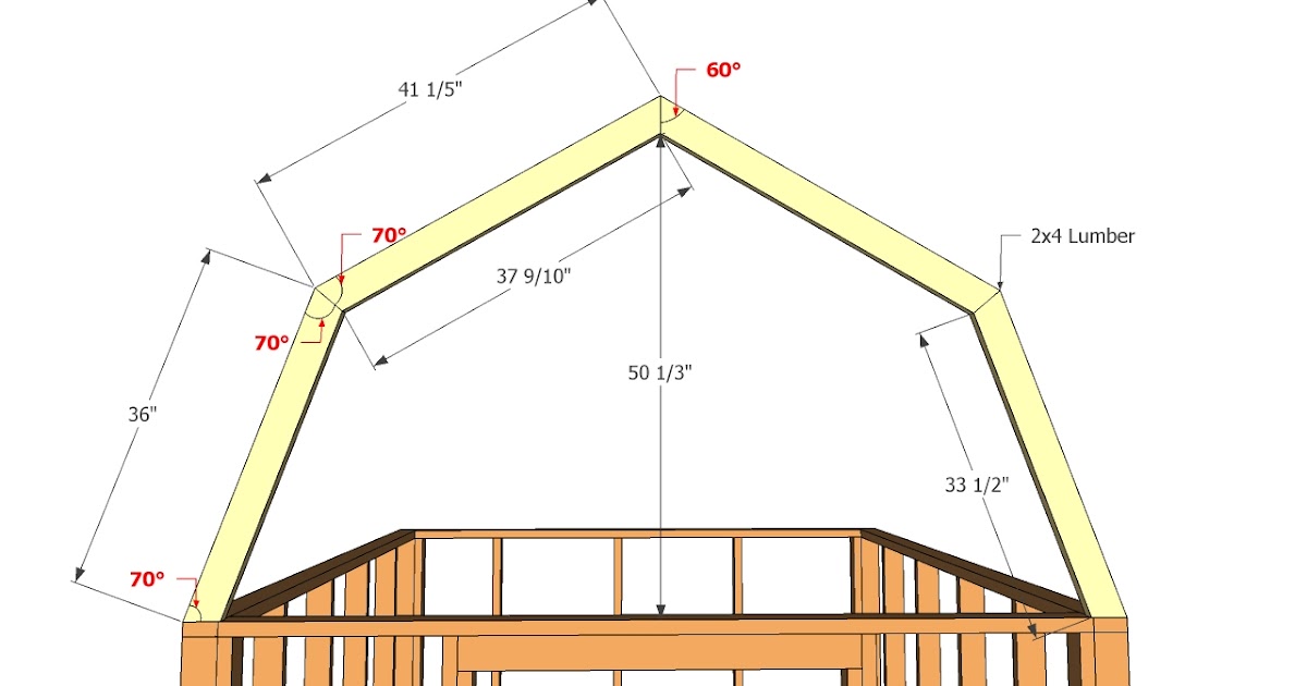 useful 12x16 gambrel storage shed plans ~ diy jes