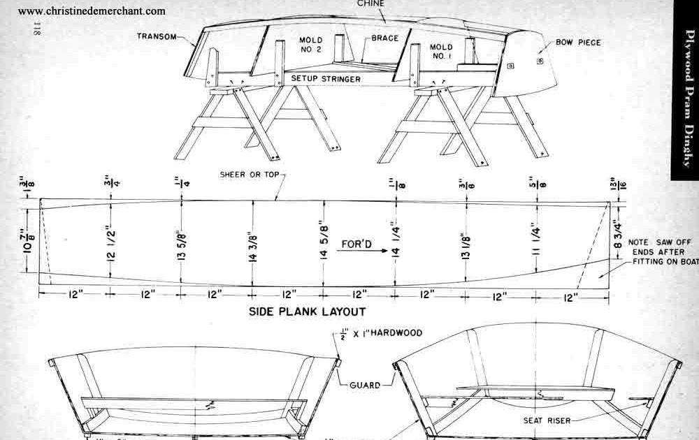 Access Pram dinghy plans plywood ~ A. Jke