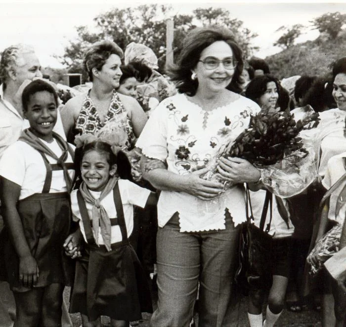 Vilma en el acto de pioneros en Tararça por el Dçia Internacional de la Mujer.
Foto: Orlando Cardona 07/03/1984
Espi0167