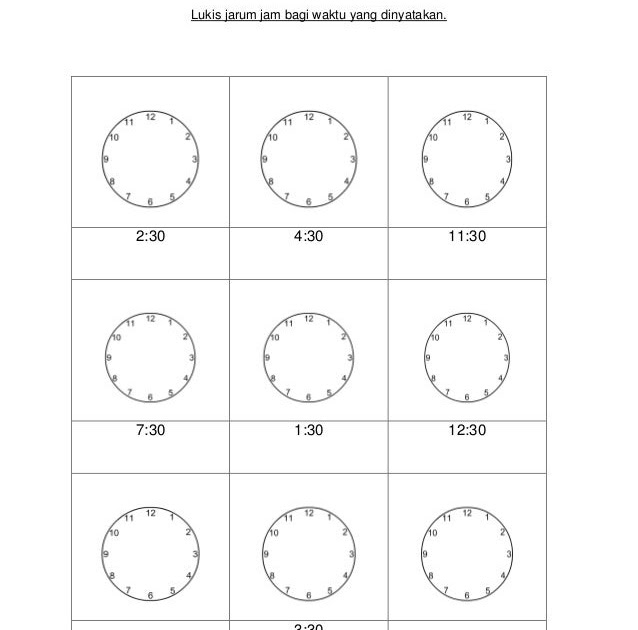 Soalan Matematik Tahun 4 Masa Dan Waktu - Jalan Moron