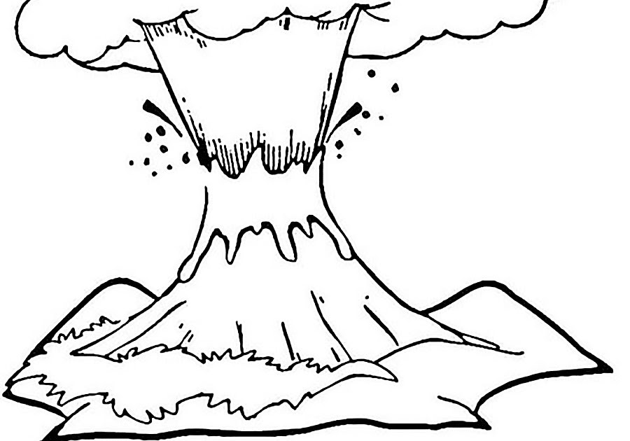 Cara Mewarnai Gambar  Gunung  Dengan Crayon