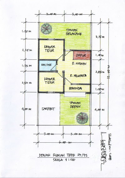 Desain Rumah  Ukuran  5x7  Gambar disain Rumah  dan bangunan