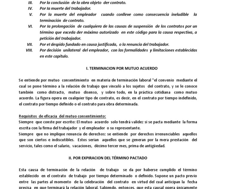 Carta De Despido Mutuo Acuerdo - r Carta De