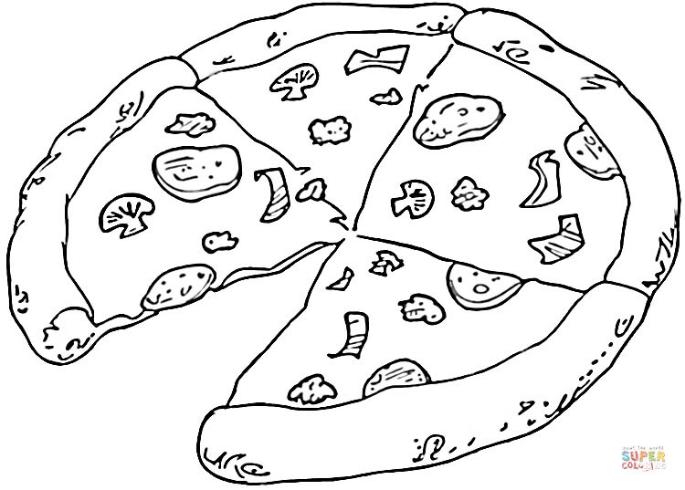 One of them is this restaurant where we can eat special meals, but meanwhile, you have to color this sheet and. Tasty Pizza From Italy Coloring Page Free Printable Coloring Pages