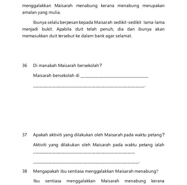 Soalan Amalan Menabung - Selangor q