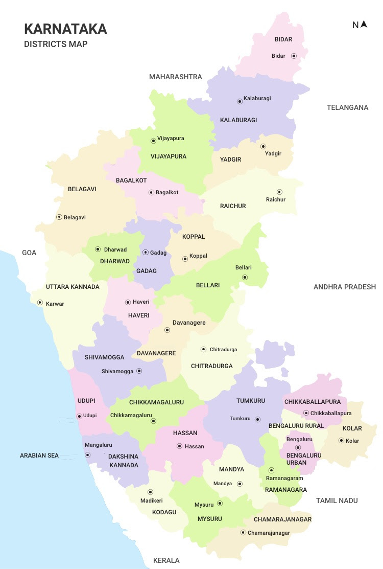 Jungle Maps Map Of Karnataka And Kerala