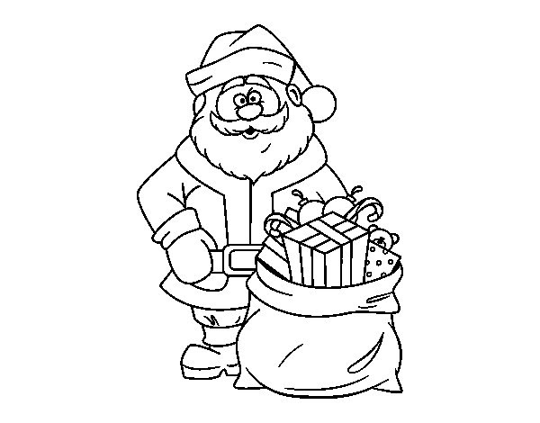 Disegni Da Colorare Sacco Di Babbo Natale Coloradisegni