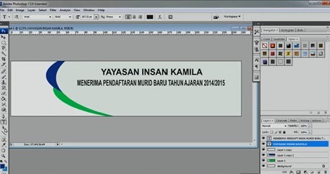 Membuat Spanduk  Rumah Makan Dengan  Photoshop  desain  