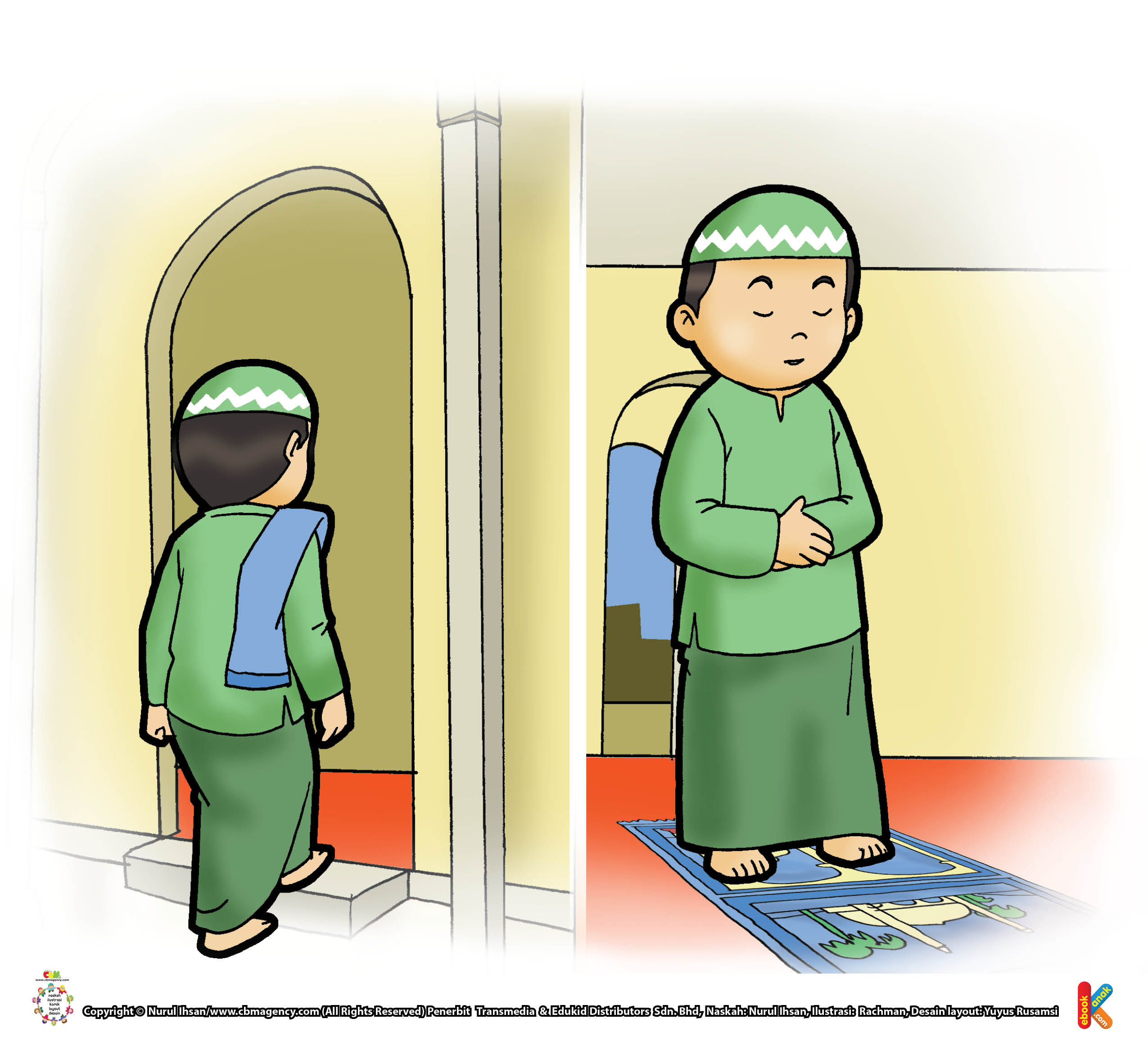Kartun Anak Pergi Ke Masjid Nusagates