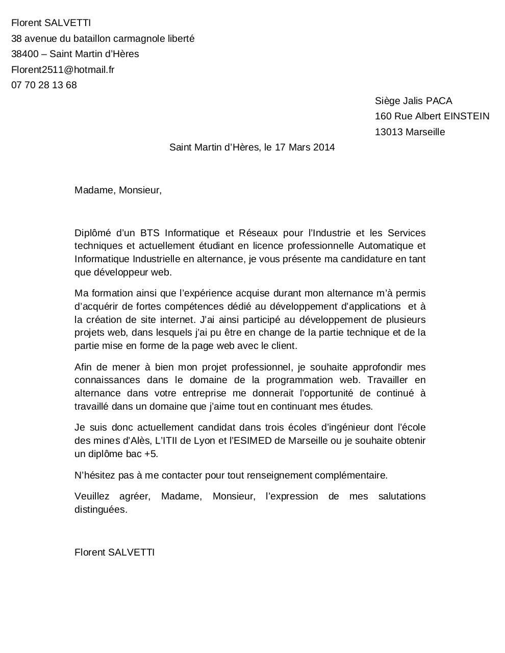 Lettre De Motivation Pour Travailler Pdf Soalan Ac