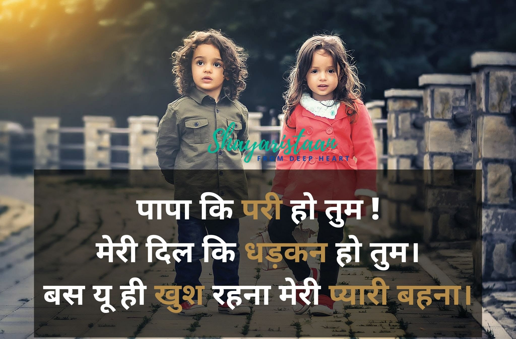 The oldest child always sets the bar. Shayari On Brother And Sister Relationship In Hindi Shayaristaan