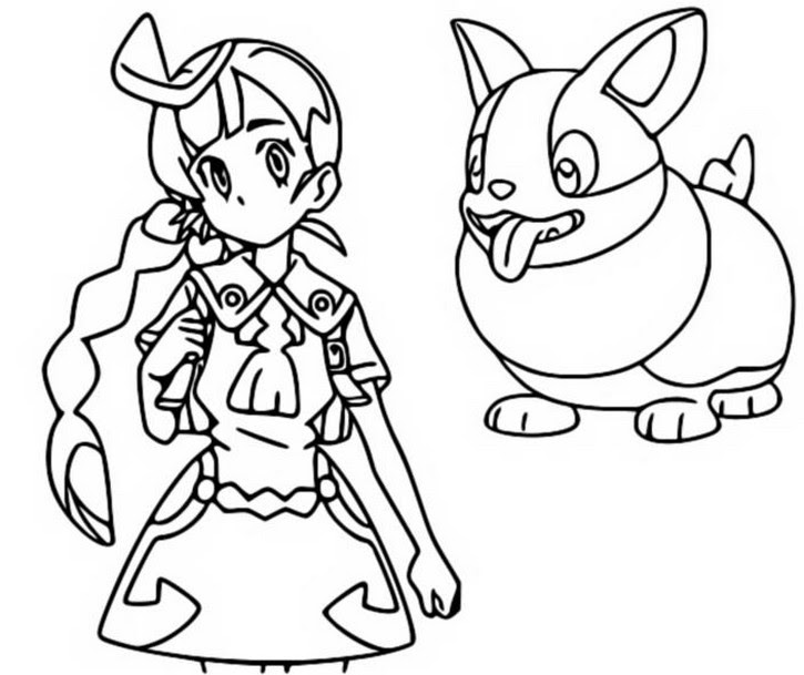 Yamper locations yamper is one of those pokemon that spawn in the overworld, i.e. Coloring Page Pokemon Season 23 Journeys Chloe Yamper 4