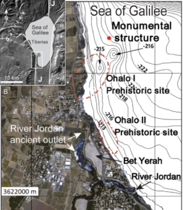 The giant cone-shaped cairn, which is made of basalt cobbles and boulders up to one meter long, has left archaeologists baffled as to its purpose and age (the map shows where it was found)