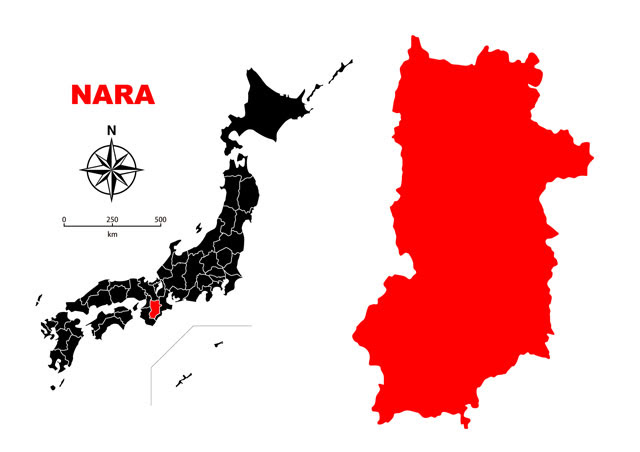 無料イラスト画像 これまでで最高の奈良 県 地図 イラスト