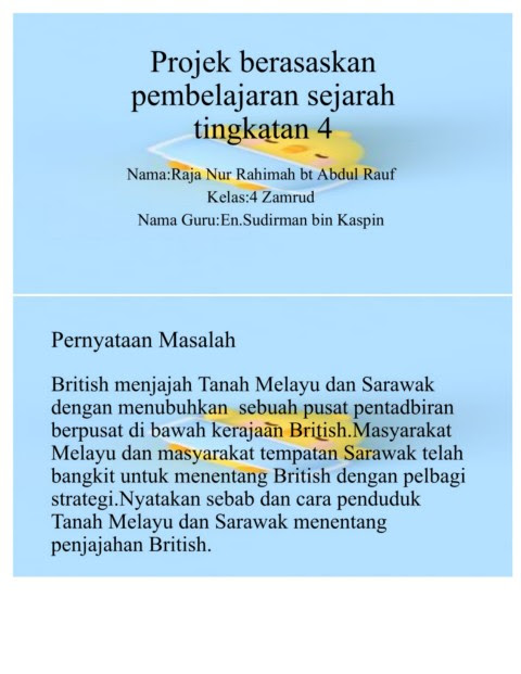 Penubuhan malayan union ini telah meletakkan tanah melayu sebagai sebuah negeri naungan negeri jajahan british sepenuhnya dengan diketuai oleh seorang gabenor british. Pbl Sejarah Flip Ebook Pages 1 9 Anyflip Anyflip