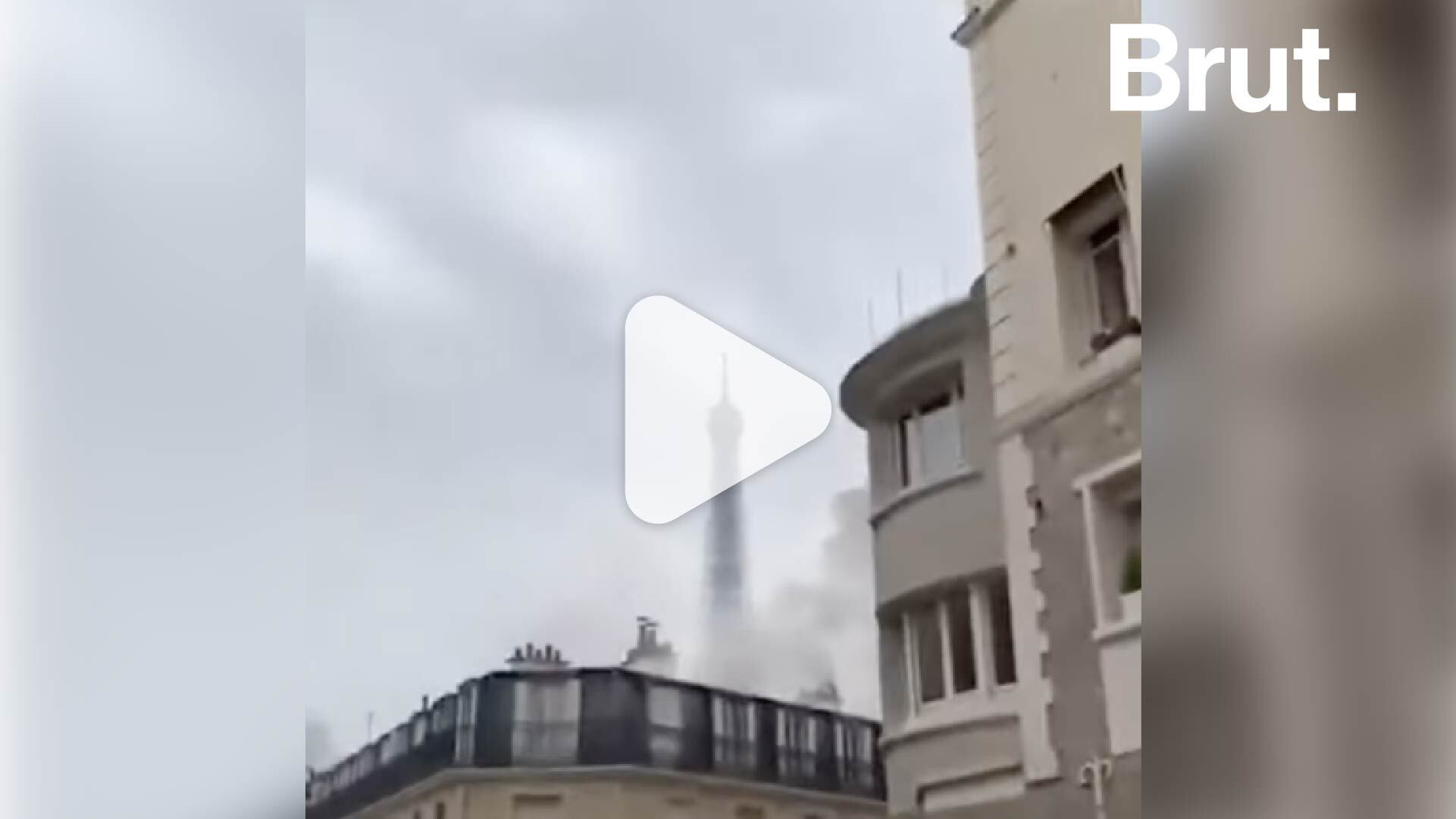 Vidéo montrant Paris sous les bombes