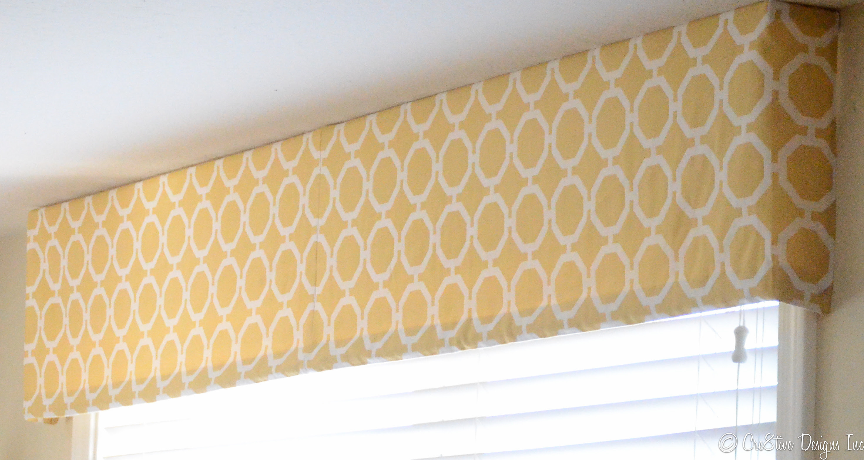 The standard valance is wrapped in front with the same material as the shade, providing a clean, classic appearance, and is 4.5 standard 4.5 valance is always wrapped in matching shade fabric. How To Make A Tailored Valance Cre8tive Designs Inc