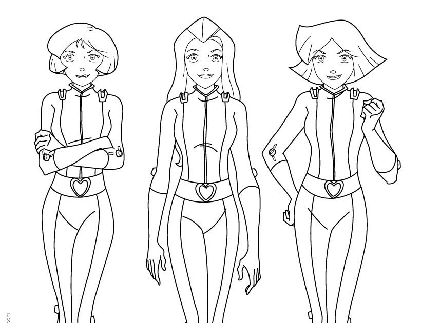 coloriage totally spies