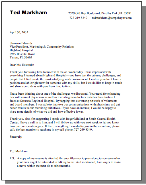Example Resume: Example Cover Letter To Unknown Recipient