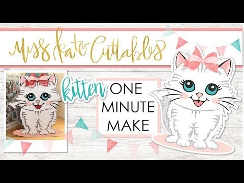 Download Berikut 1 Minute Make Cute Kitten Layered SVG How To ...