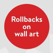 Rollbacks on wall art