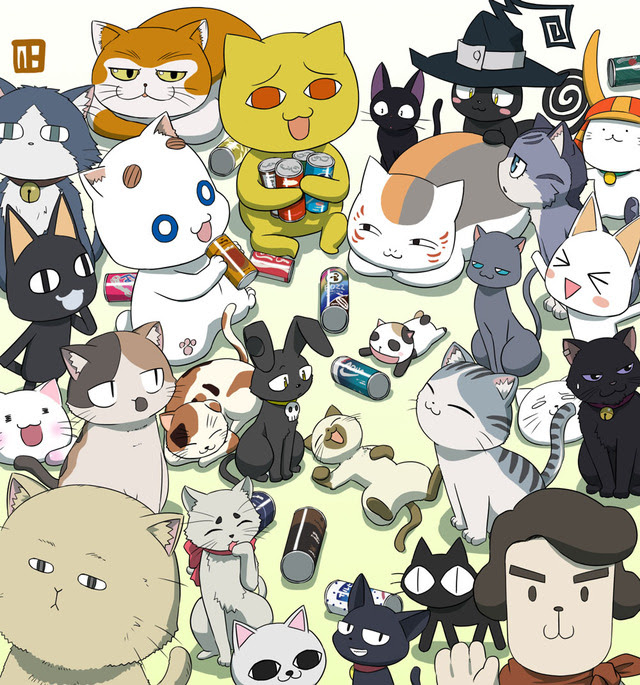 綺麗なアニメ 猫キャラクター 最高のアニメ画像