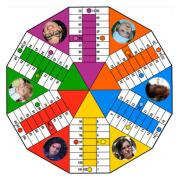 Tablero de parchis para imprimir. Parchis
