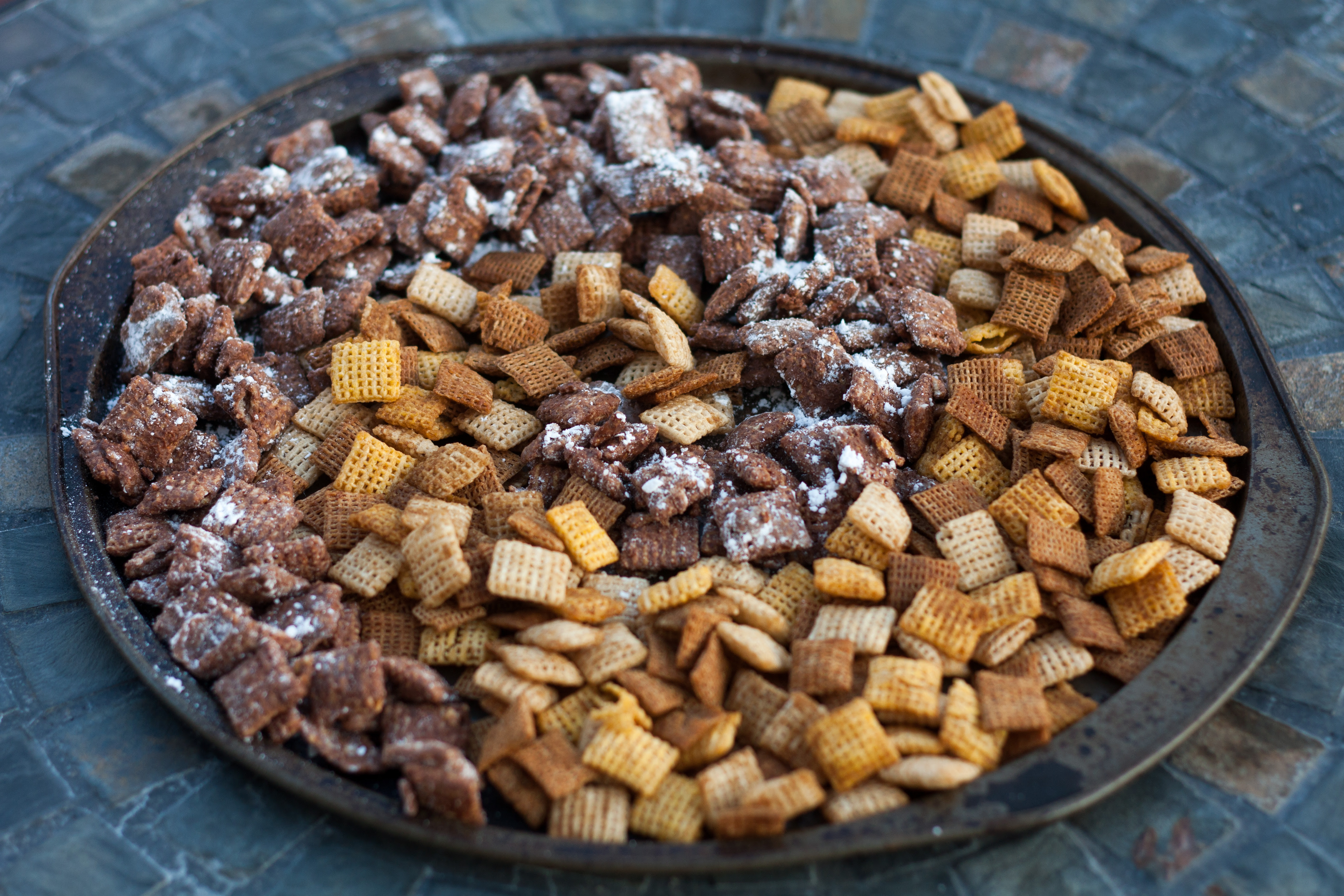 You don't want to use a sweetened cereal or it will. Chex Mix And Puppy Chow Braised Anatomy