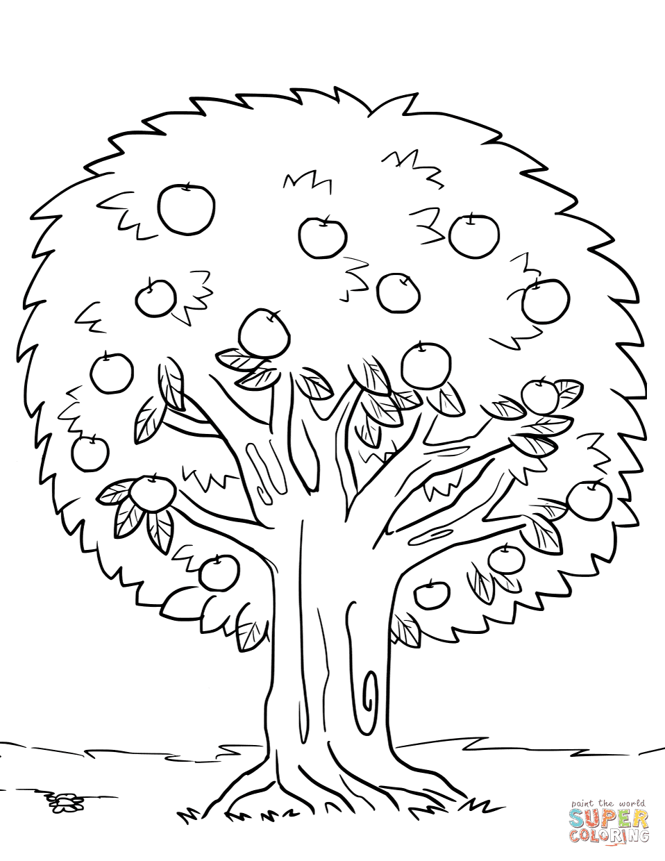 Trees Coloring Pages Coloring And Drawing
