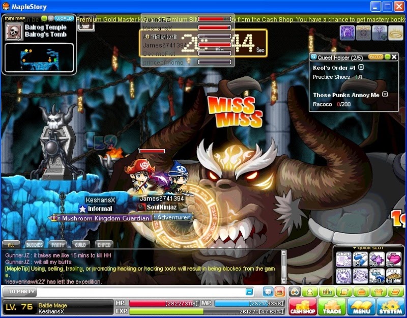 Maplesecrets Imba And Crazy Rich Maplesea Legend Bpq The Balrog Pq Guide Stop The Revival Of Evil Balrog