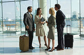 Group in airport