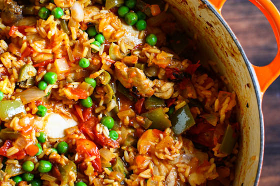 This arroz con pollo recipe is the ultimate chicken and rice dish. Arroz Con Pollo Eat Live Run