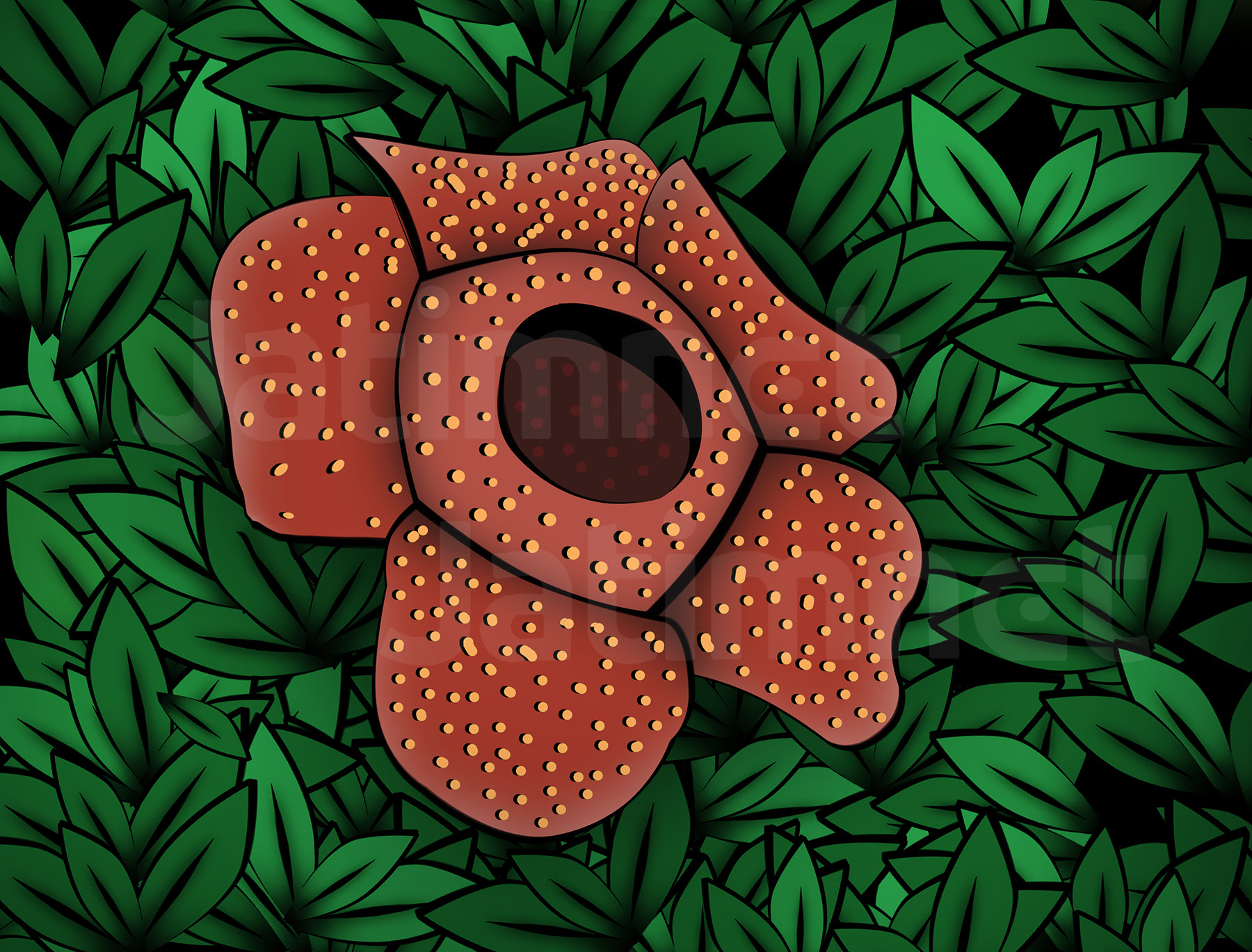 62 Gambar Bunga Raflesia Kartun Terbaru Gambar Bunga