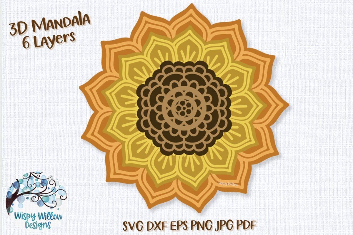 Download Layered Cross Mandala Svg Printable - Free Layered SVG Files