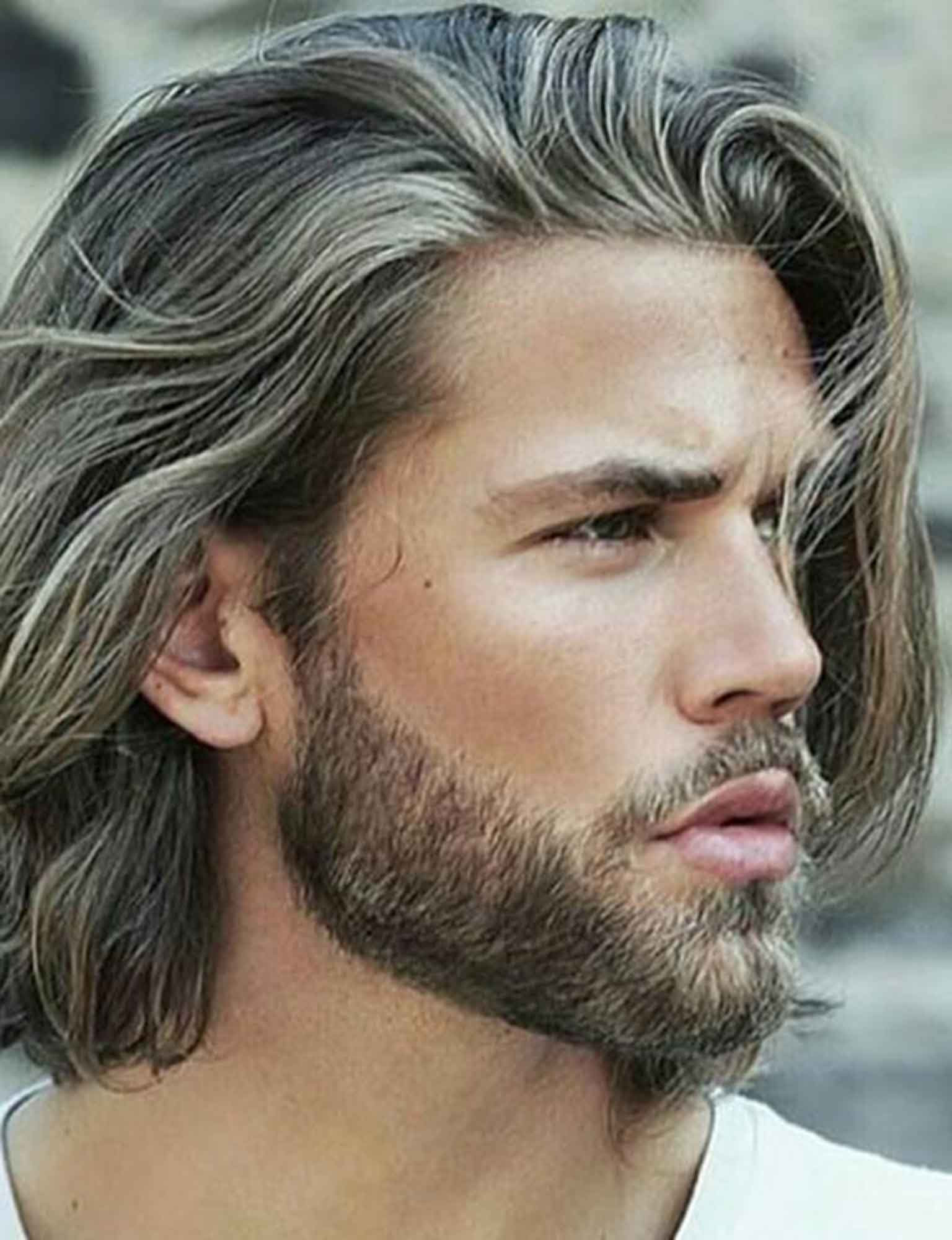 24 Coiffure Homme  Cheveux  Long En Arriere Id es e 