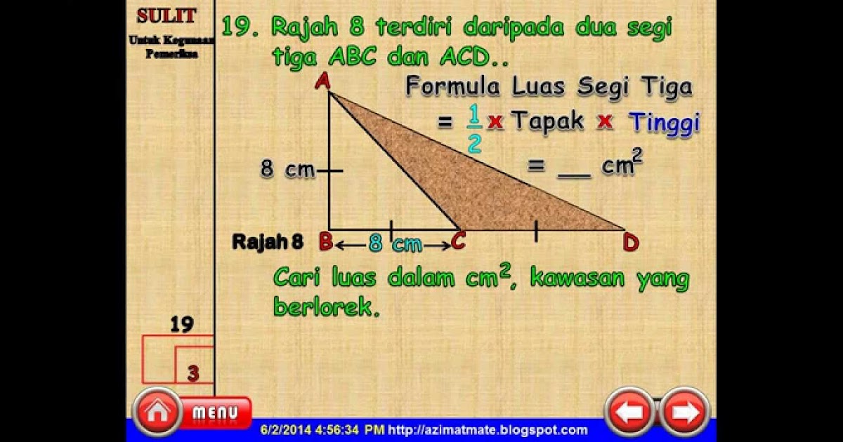 Soalan Matematik Kssm - Contoh FM