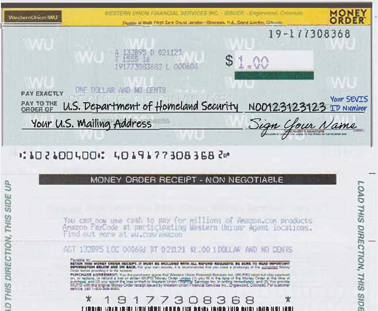 Western Union Money Order How To Fill Out Western Union Money Order